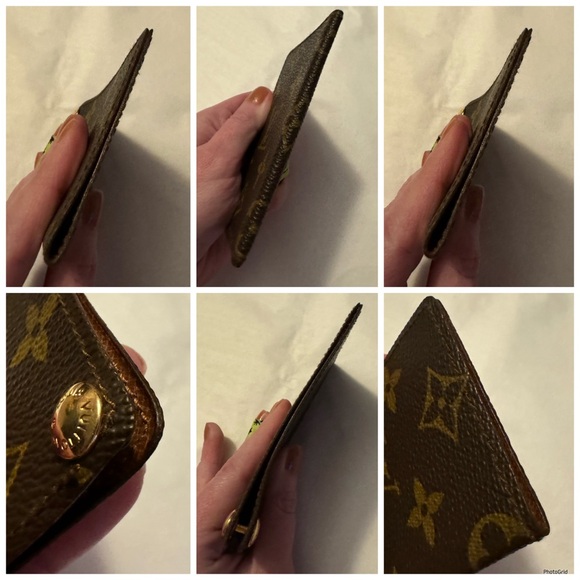 Louis Vuitton AUTHENTIC Vintage 1986 Monogram Porte Cartes Pression Card Case - Picture 10 of 16